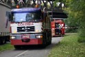 LKW blieb unter Bruecke haengen Koeln Ehrenfeld Innere Kanalstr Hornstr P467